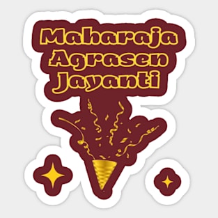 Indian Festivals - Maharaja Agrasen Jayanti Sticker